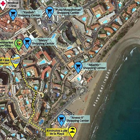 شقة Playa Del Ingles, 4 Min A Pie De La Playa ماسبالوماس المظهر الخارجي الصورة