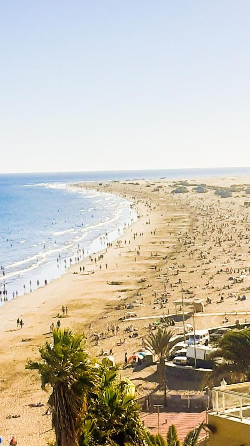 شقة Playa Del Ingles, 4 Min A Pie De La Playa ماسبالوماس المظهر الخارجي الصورة